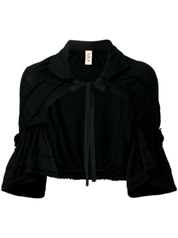 Tao Comme Des Garçons Vintage Tie Neck Ruffle Shrug - Black