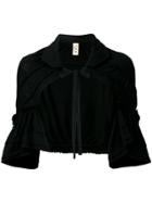 Tao Comme Des Garçons Vintage Tie Neck Ruffle Shrug - Black