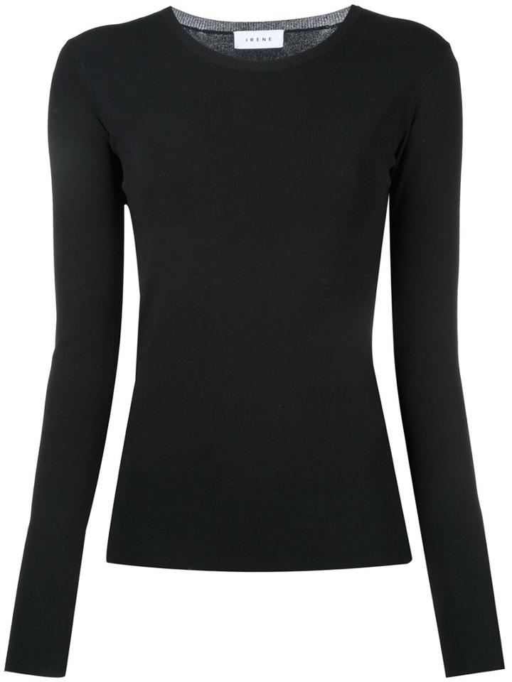 Irene Crew Neck Jumper, Women's, Size: 36, Black, Polyester/rayon