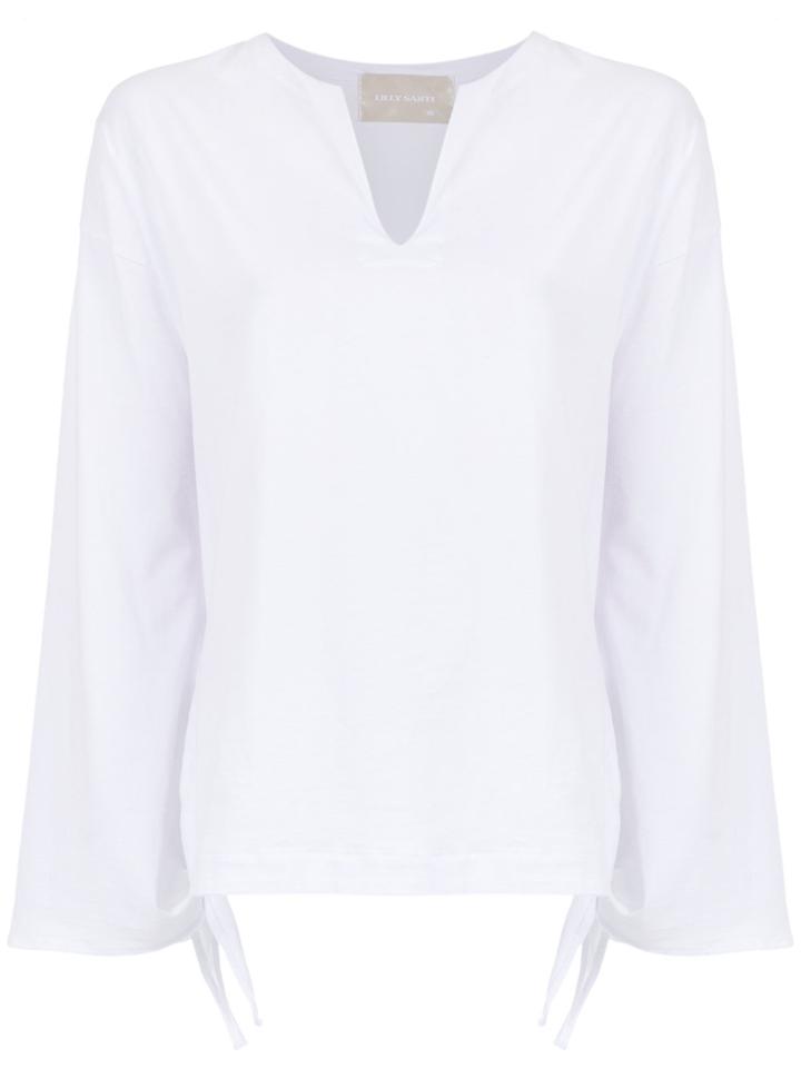 Lilly Sarti Tie Detail Blouse - White