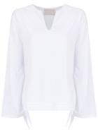 Lilly Sarti Tie Detail Blouse - White