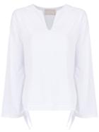 Lilly Sarti Tie Detail Blouse - White