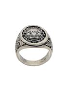 Nove25 Engraved Animal Ring - Silver