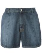 Walter Van Beirendonck Vintage Embossed Denim Shorts