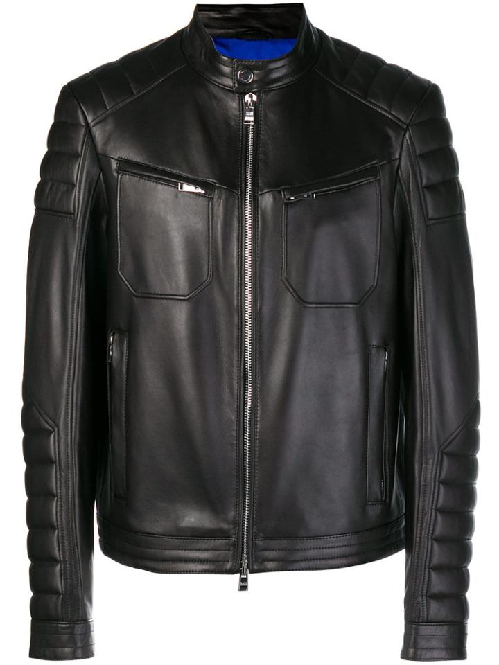 Boss Hugo Boss Zipped Biker Jacket - Black
