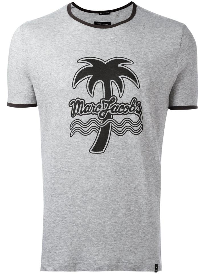 Marc Jacobs Tropical Print T-shirt - Grey