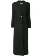 Mm6 Maison Margiela Pinstripe Suit-style Coat - Black