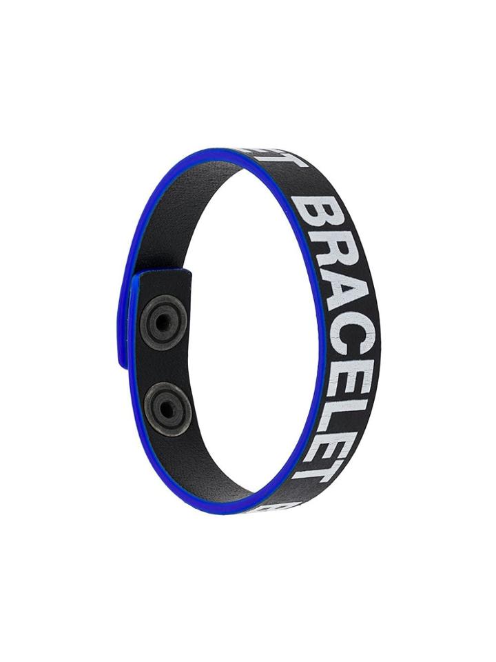 Diesel Slogan Cuff Bracelet - Black