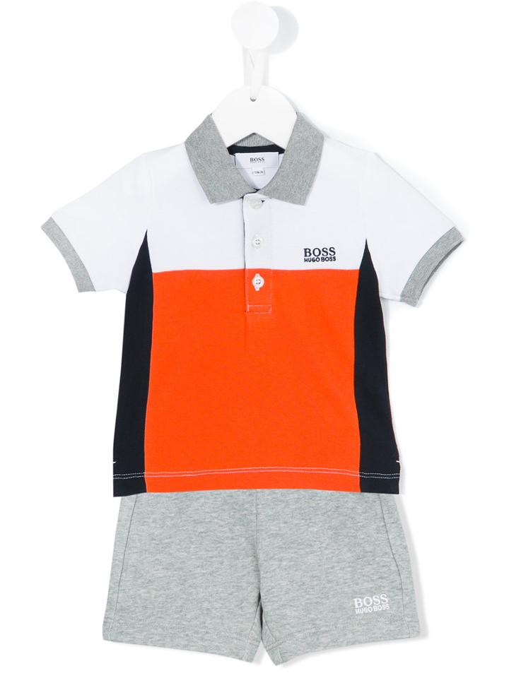 Boss Kids - Classic Polo Shirt - Kids - Cotton/spandex/elastane - 36 Mth, Yellow/orange