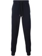 Moncler Classic Track Pants, Men's, Size: Small, Blue, Cotton