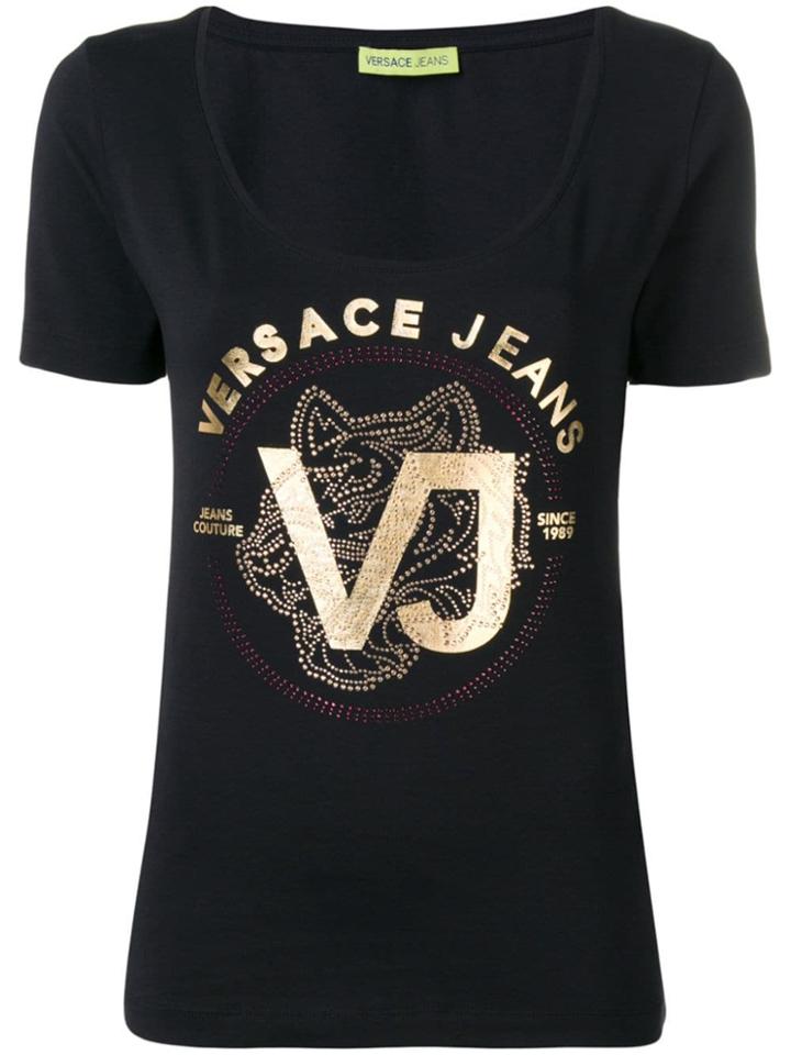 Versace Jeans Couture Vj Logo T-shirt - Black