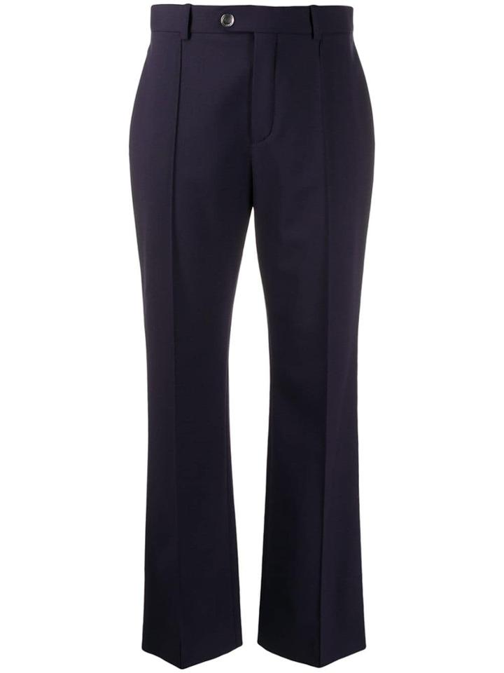 Chloé Cropped Tailored Trousers - Blue