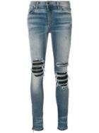 Amiri Mx1 Knee-patches Skinny Jeans - Blue