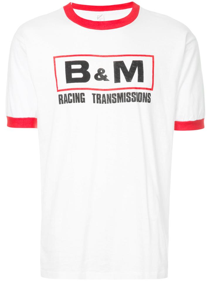 Fake Alpha Vintage 1970s B & M Racing Transmissions Print T-shirt -