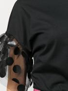 Msgm Ruffle Detail T-shirt - Black