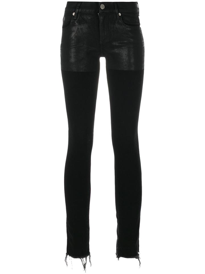 Alyx Waxed Slim Fit Jeans - Black