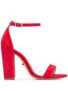 Schutz Block Heel Sandal - Red