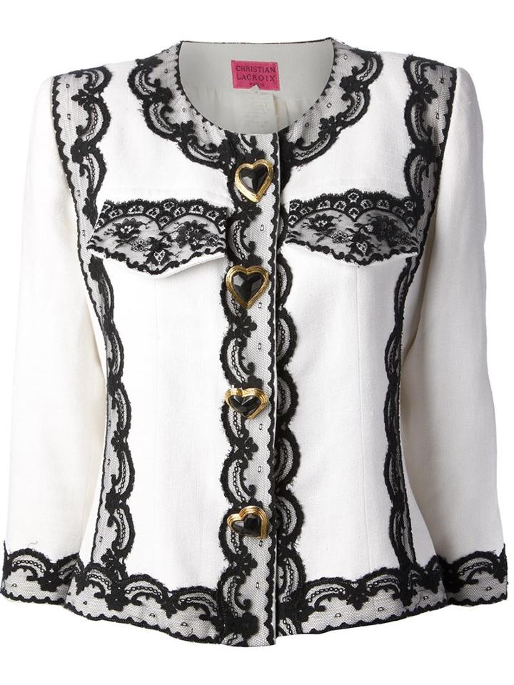 Christian Lacroix Vintage Lace Trim Jacket
