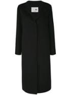 Midi Buttoned Coat - Women - Cashmere/wool - 42, Black, Cashmere/wool, Manzoni 24