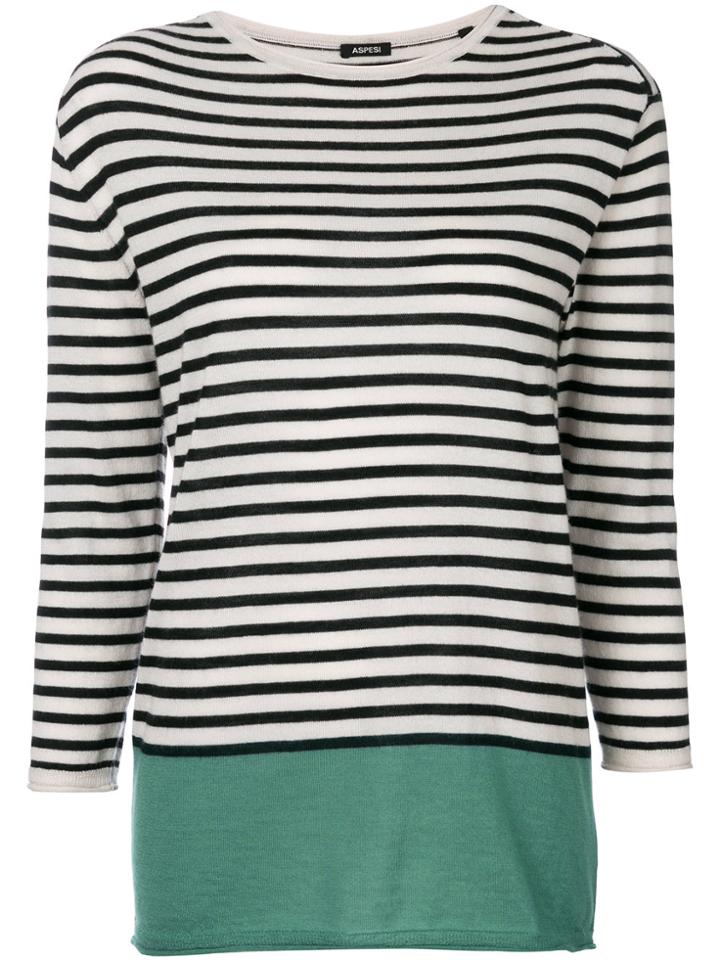 Aspesi Striped Sweater - Nude & Neutrals