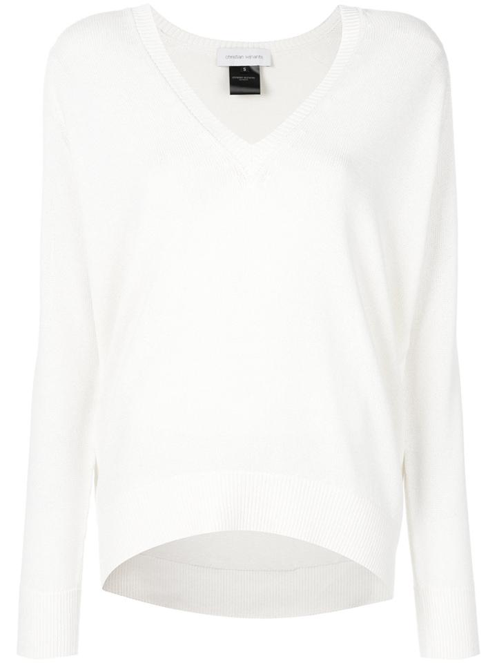 Christian Wijnants V-neck Sweater - White