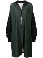 Barbara Bologna Elongated Loose Hoodie - Green