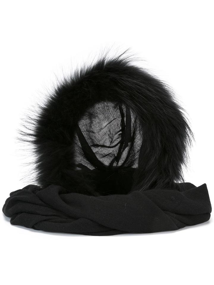 Charlotte Simone Fur Collar - Black