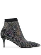 Le Silla Gilda Crystal-embellished Boot Pumps - Black