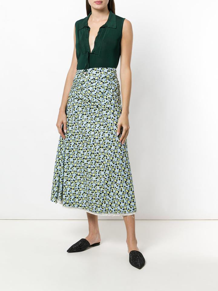 Carven V-neck Vest Top - Green