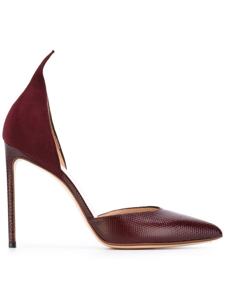 Francesco Russo Pointed Pumps - Red