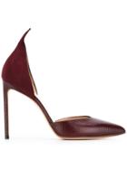 Francesco Russo Pointed Pumps - Red