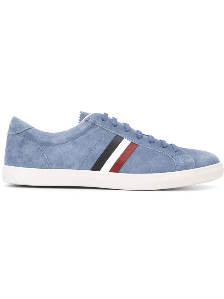 Moncler Monaco Sneakers, Men's, Size: 41, Blue, Leather/suede/rubber