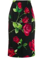 Dolce & Gabbana High Waisted Skirt - Black