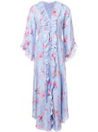 Vilshenko Floral Print Shirt Dress - Blue