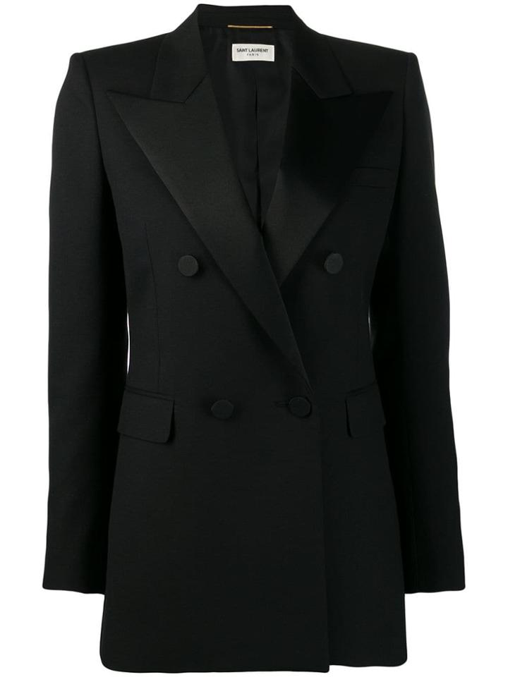 Saint Laurent Tailored Tuxedo Blazer - Black