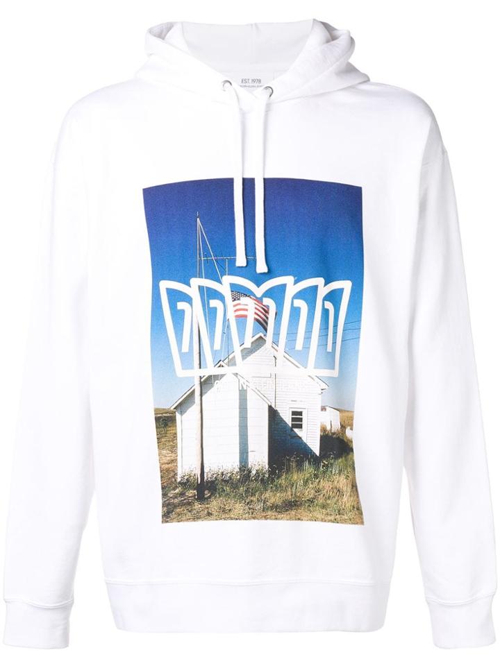 Calvin Klein Jeans Est. 1978 Logo Print Hoodie - White