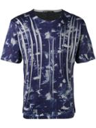 Issey Miyake Men - Graphic Print T-shirt - Men - Cotton/polyester - 1, Blue, Cotton/polyester