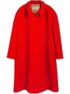 Burberry Double-faced Wool Cashmere Oversized Car Coat - Red
