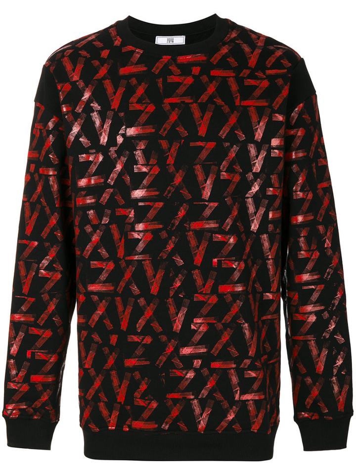 Versus - Zayn X Versus Printed Sweatshirt - Men - Cotton/spandex/elastane - Xs, Black, Cotton/spandex/elastane