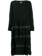 Kristensen Du Nord Striped Midi Dress - Black