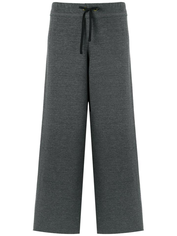 Talie Nk - Wide Leg Track Pants - Women - Cotton/polyamide/polyester/spandex/elastane - G, Women's, Grey, Cotton/polyamide/polyester/spandex/elastane