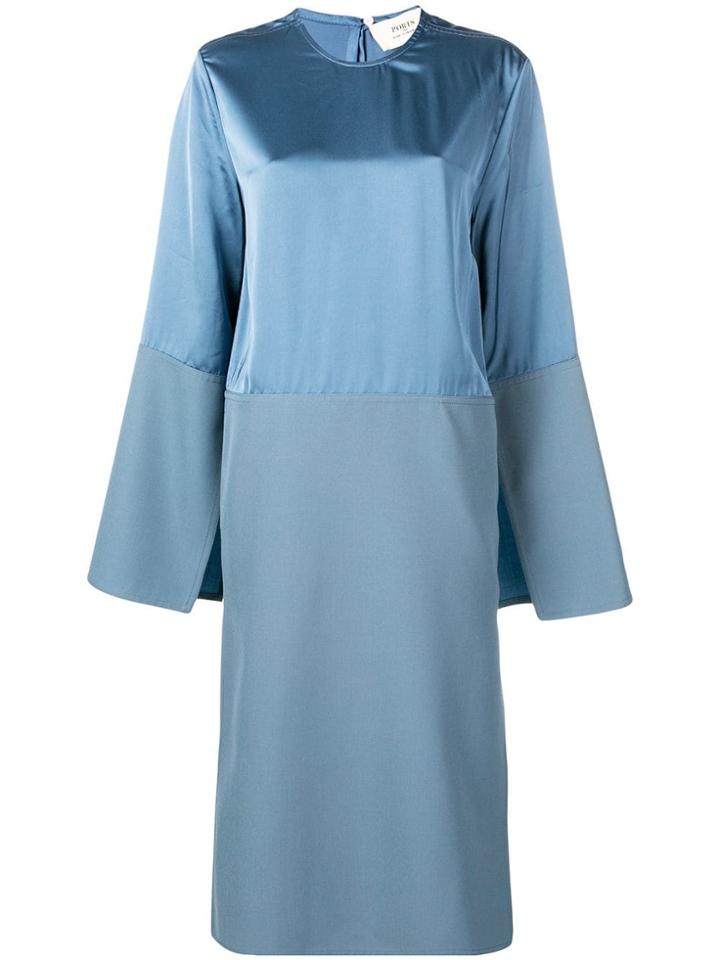Ports 1961 Side Slit Midi Dress - Blue
