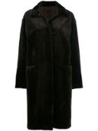 Liska Fur Cord Coat - Brown