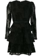 Zimmermann Maples Tiered Dress - Black