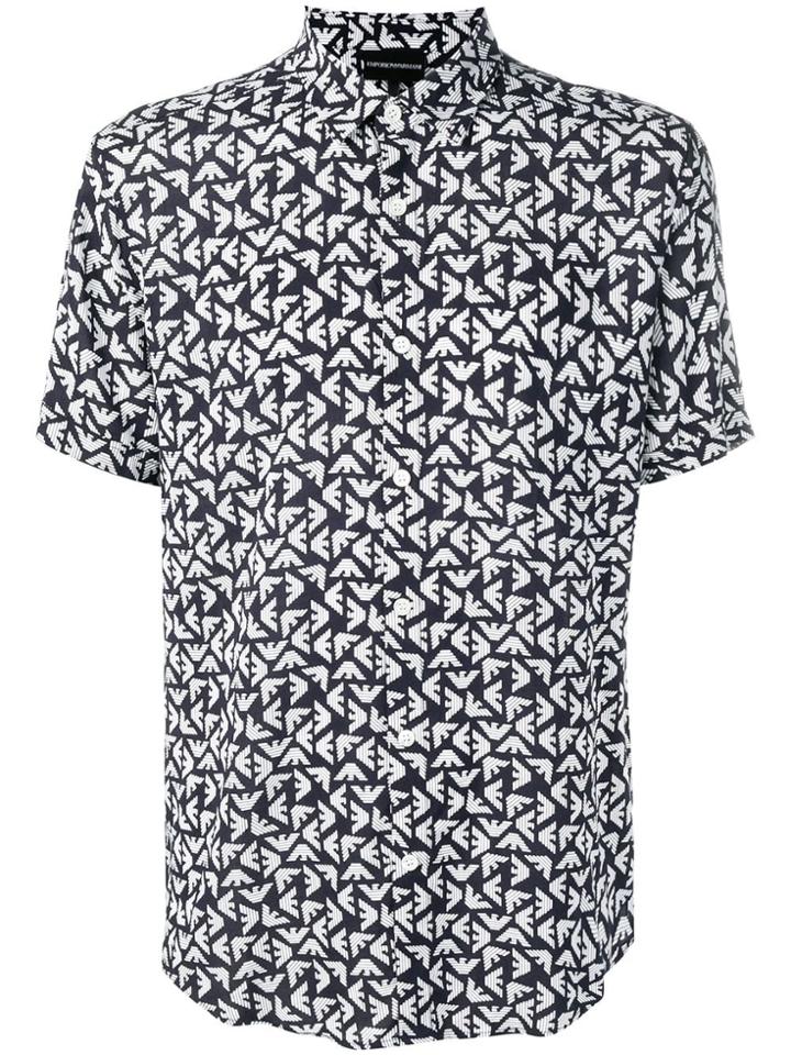 Emporio Armani Eagle Print Shirt - Blue