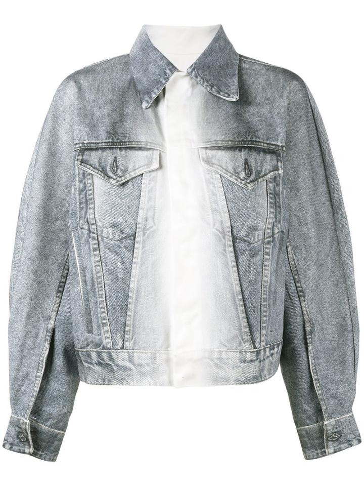 Faustine Steinmetz - Oversized Denim Jacket - Women - Cotton - M, Blue, Cotton