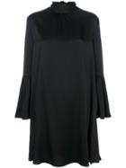 Fendi Flared Sleeve Knee Length Dress - Black
