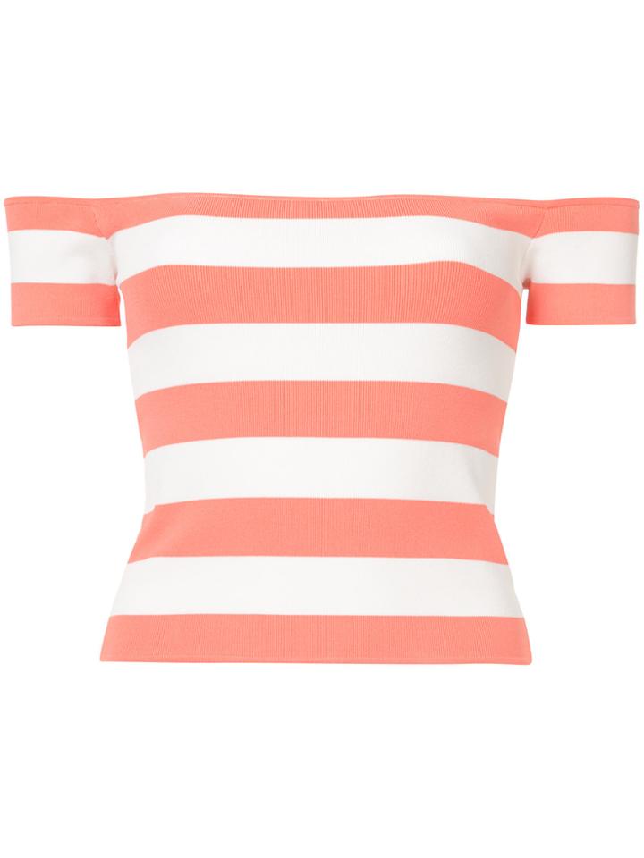 Ronny Kobo Off-the-shoulder Blouse - Pink & Purple