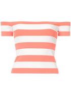 Ronny Kobo Off-the-shoulder Blouse - Pink & Purple