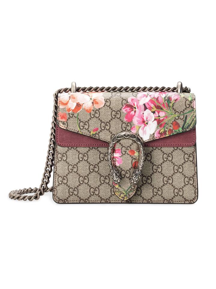 Gucci Dionysus Gg Blooms Mini Bag - Nude & Neutrals
